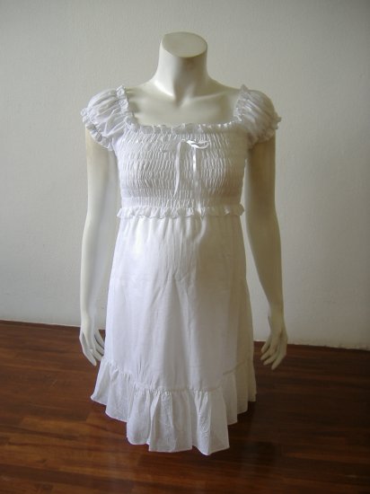 Gypsy Style Maternity Top - U.S Size 10/12 (White)