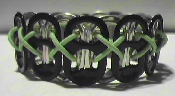 Black & GID Lime Pop-Tab Bracelet (CX)