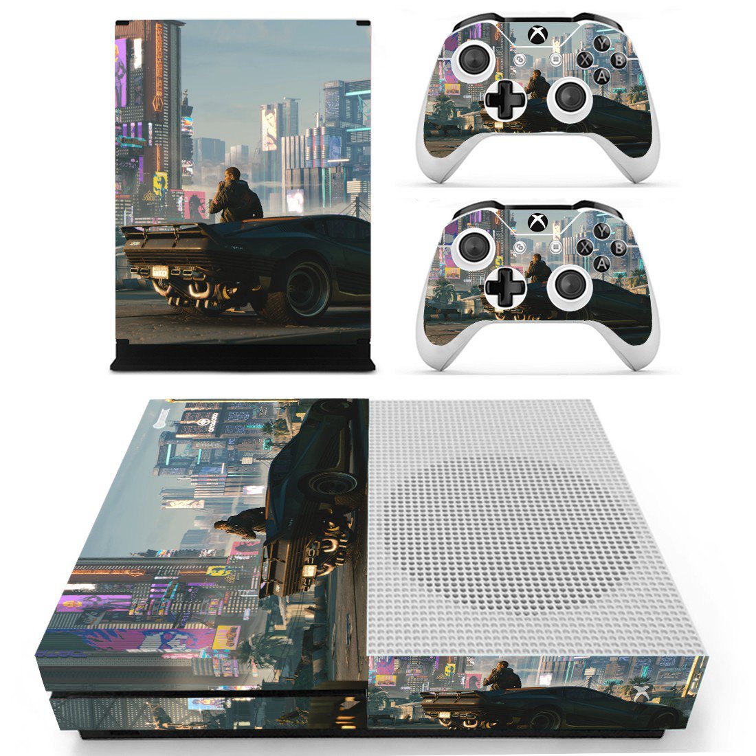 Cyberpunk 2077 Decal Skin Sticker For Xbox One S Console And Controllers