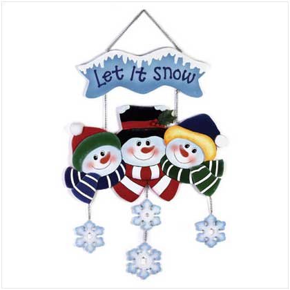 "Let it snow" snowman family