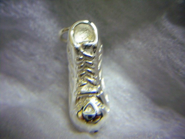 Sterling Silver Sneaker Pendant