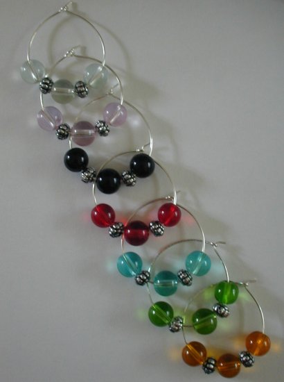 Set of 7 Beaded Wine Glass Charms Wine Glass Markers