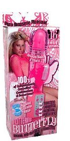 Fluttering butterfly stimulator pink
