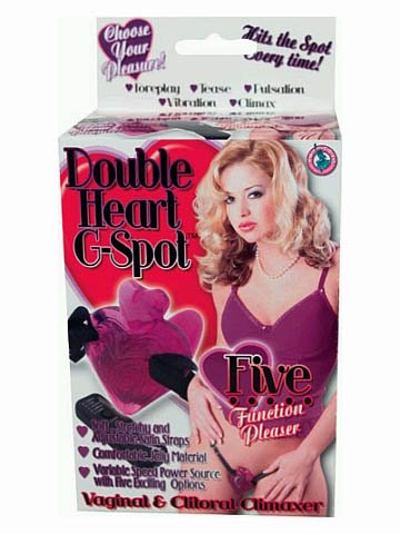Double heart g spot purple