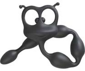 Flexi Felix silicone anal beads black