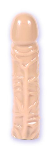 Rubber dildo beige 8 inch