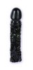 Rubber dildo black 8 inch