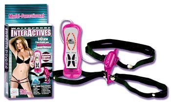 Interactive mini dolphin strap-on vibrator
