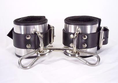 Ankle cuffs metal band