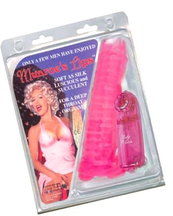 Munroe's Lips vibrating sleeve pink