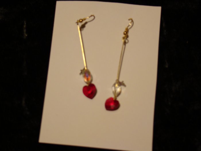 red heart & cross gold