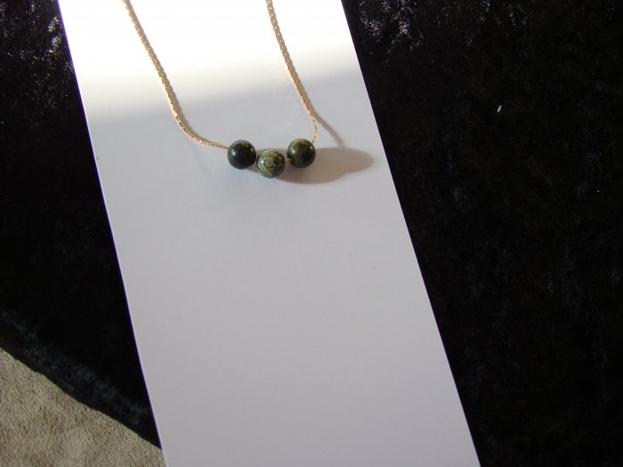 Jade on Gold Chain