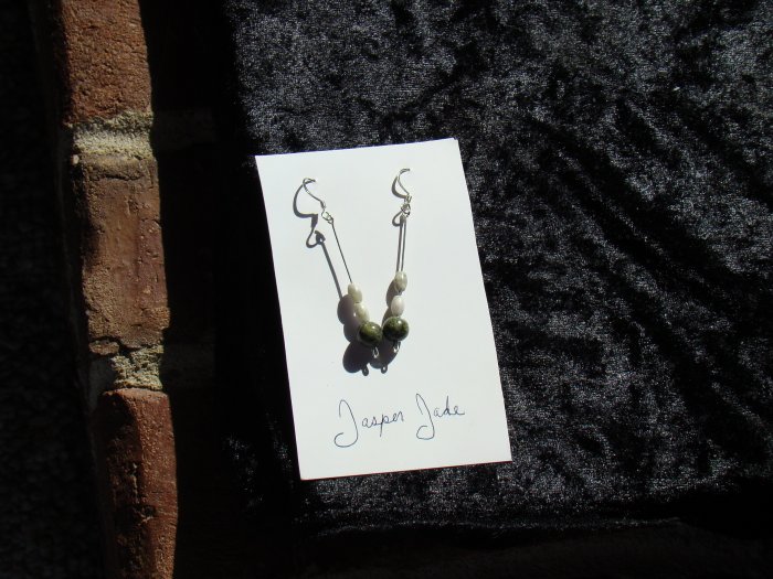 Jade & Peace Jasper Earrings