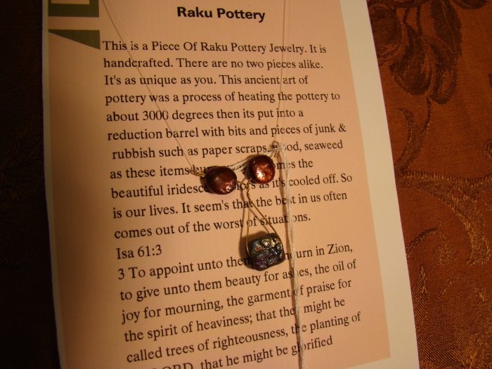 raku small pendant