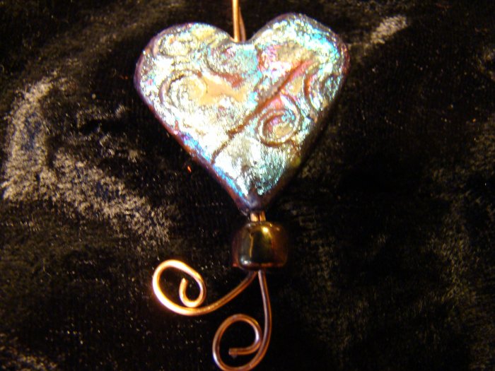 raku heart swirly design