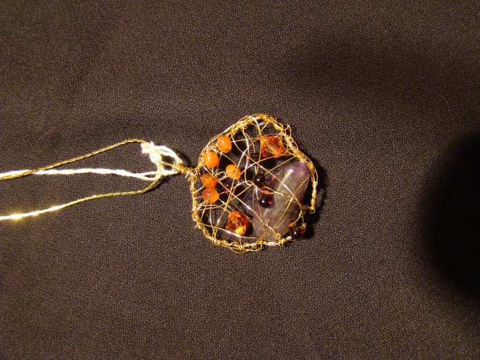 carnelian amethyst garnet gold plated