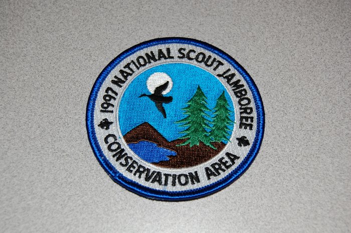 Boy Scouts of America BSA '97 National Scout Jamboree Conservation Area Patch