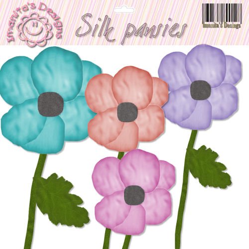 Imanitas Designs - Silk Pansies