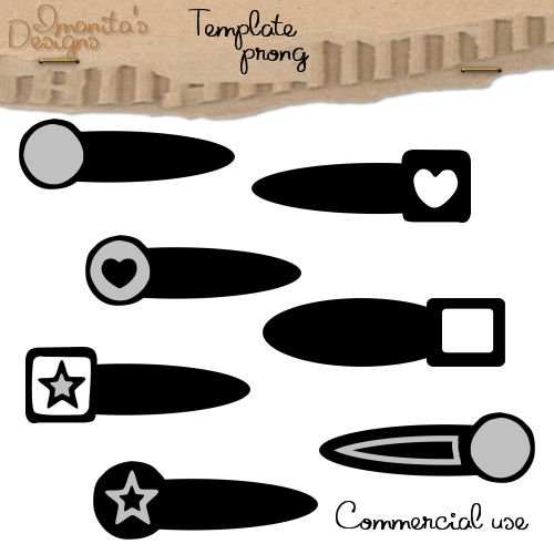 Imanitas Designs ~ Commercial Use Prong Template