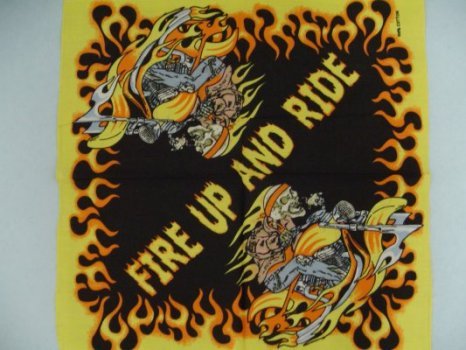 Fire Up And Ride Bandana
