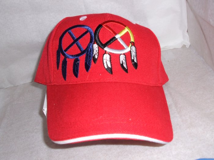 Double Medicine Wheel Baseball Style Hat