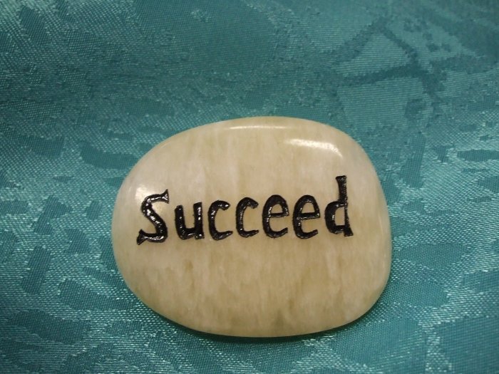 Spirit Stone With The Word Succeed