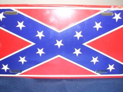 Confederate Flag License Plate