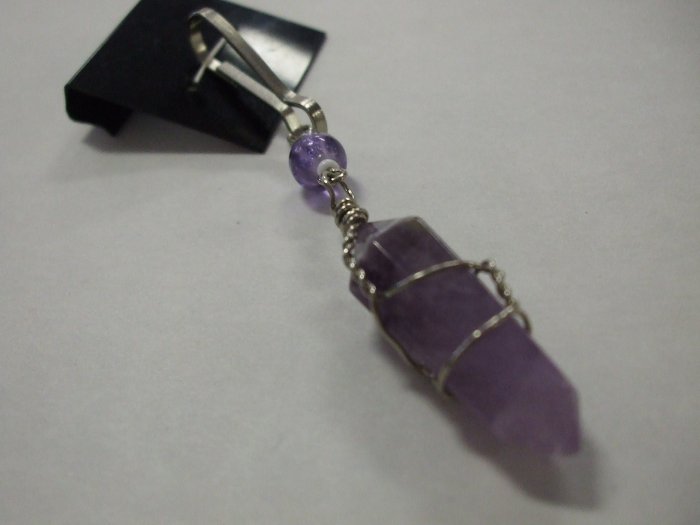 HandCrafted Amethyst Zipper Dangle