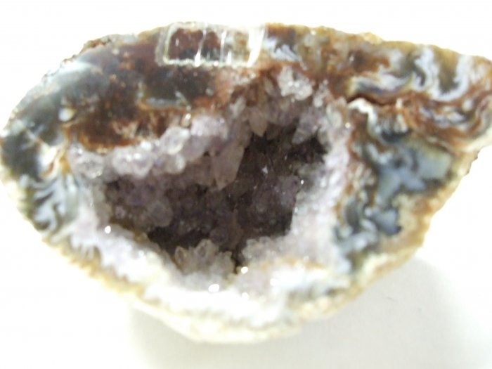 Geode Half Lots Of Crystals Polished Face (ER01)
