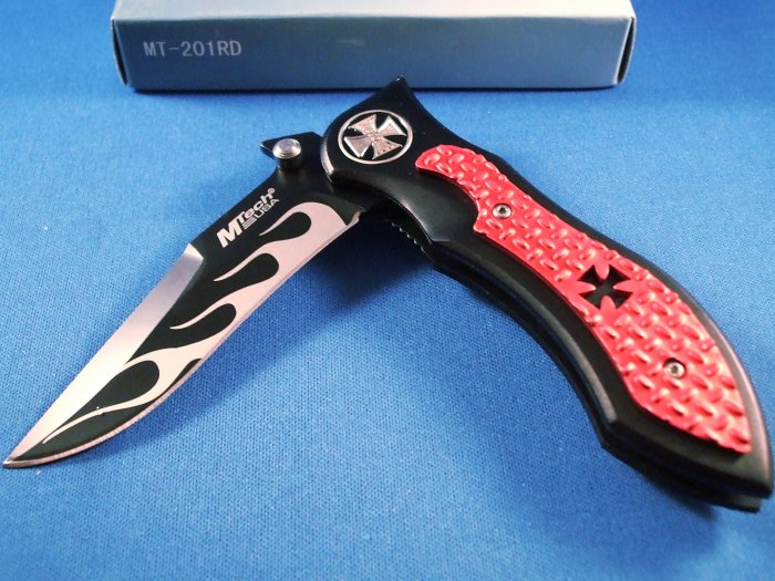 Pink Flame Knife by Mtech