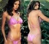 Lace Monokini Set with Heart Accents Hot Pink - S/M