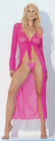 2 Piece Long Sleeve Jacket with G-String