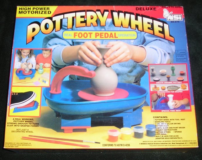 Pottery Wheel Motorized Deluxe With Foot Pedal NSi