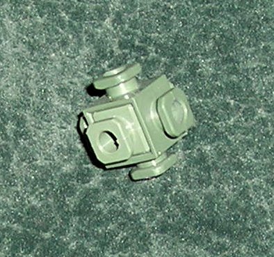 20 Construx 6-Peg Knot Connector Nuts Military Green Fisher Price From 1986 Spare Parts
