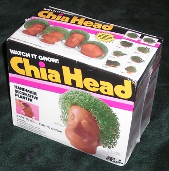 Chia Head Chia Guy Factory Sealed Watch It Grow