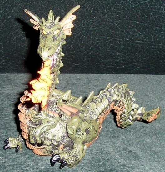 Collectible Green Dragon Papo Figurine From Tales & Legends Medieval Collection