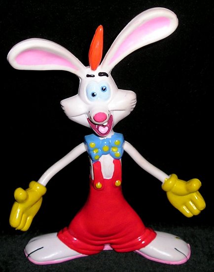 Old Roger Rabbit PVC Bendable Figure From 1987 Amblin