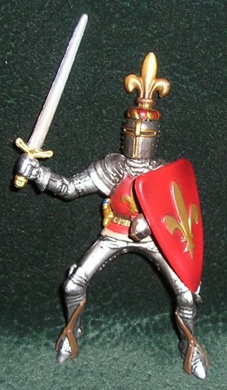 Knight Figure Prince Fleur-De-Lis Coat of Arms #70018 By Schleich