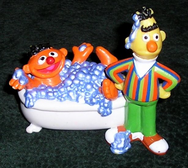 Hard To Find Sesame Streets PVC Figure Bert & Ernie Applause