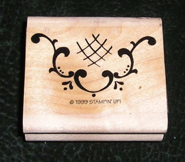 Rubber Stamp Decorative Pattern By Stampin' Up! 1999