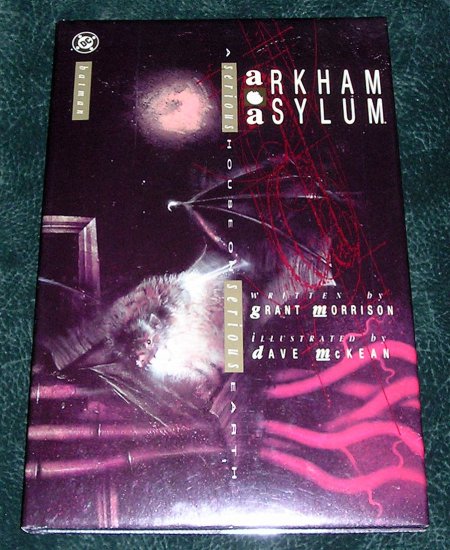 Batman Arkham Asylum Hardcover Book With Dust Jacket DC Comics Graphic Novel 1989