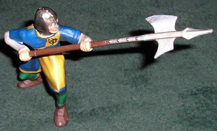 Rare Halberdier Medieval Figure Lion Coat of Arms #70004 By Schleich