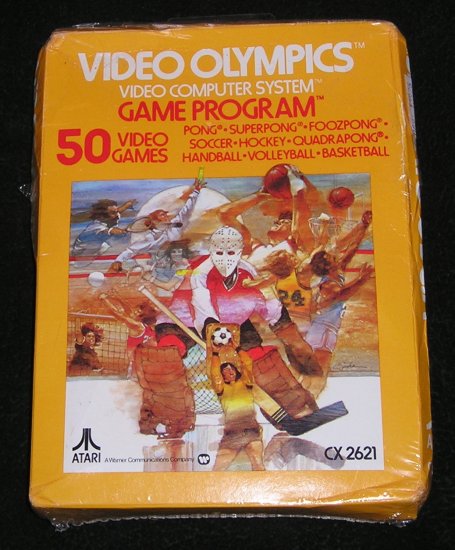 Collectible Vintage Video Olympics Game Cartridge CX2621 For Atari 2600 Still Shrink Wrapped