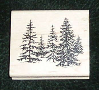 Rubber Stamp Mounted On Wood Stand Of Pine By Inkadinkado 96488 DD