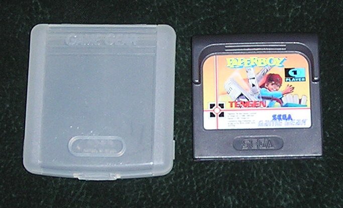 Original PaperBoy Game Gear Sega With Hard Plastic Protective Case
