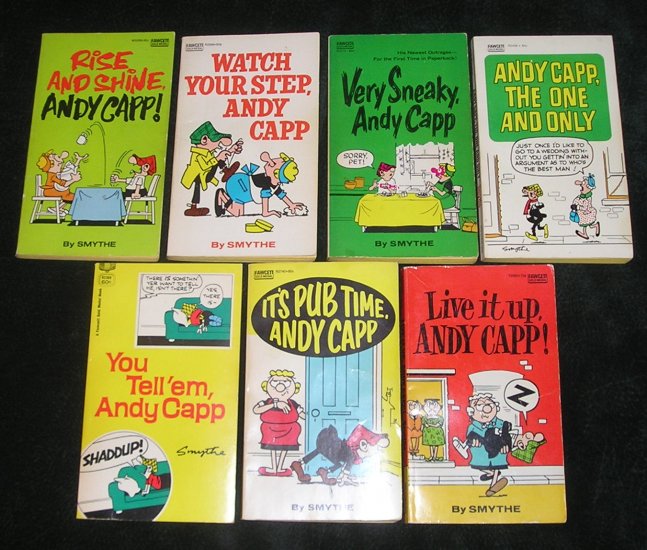 7 Andy Capp Book Collection By Smythe The UK's Daily Mirror Published By Fawcett Publications