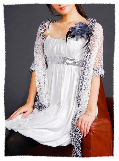JE-3006 Sexy One Piece Dress - Silver