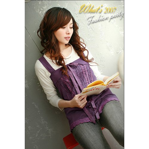 CM - 0545 Fairy lady Sleeveless Top - Purple