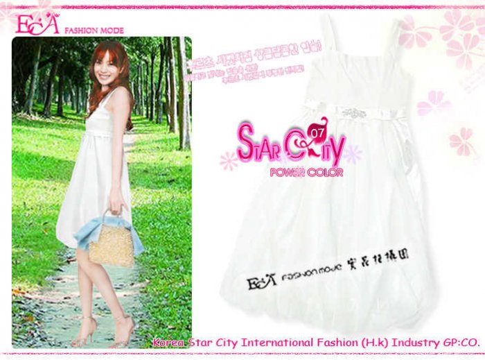 ECA7T-21127 Dress ( White)
