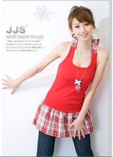 YC3100 Sweet Checker Tank Top - Red